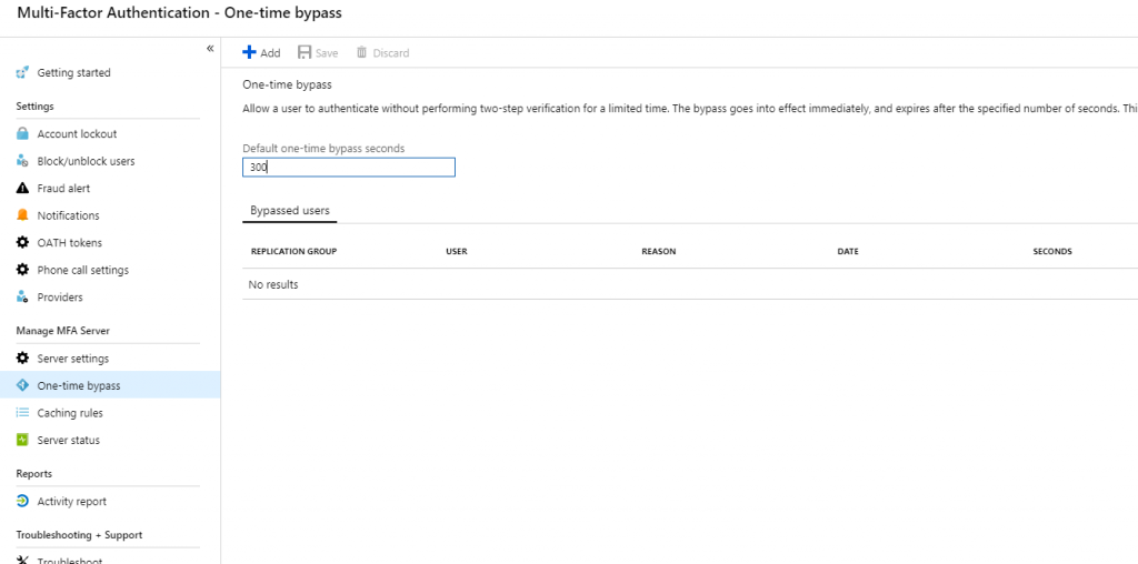 one-time bypass for Azure MFA Server (How to fail open Azure MFA server ...